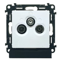 zásuvka Va Life  TV-RD-SAT konc.biela (10dB)